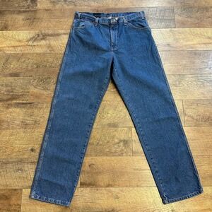 Dickies Regular Fit 5 Pocket Work Jeans Size 36x34 Straight Leg‎ Dark Blue Denim